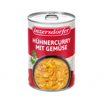 Inzersdorfer Hühnercurry mit Gemüse, 400 Gramm Dose